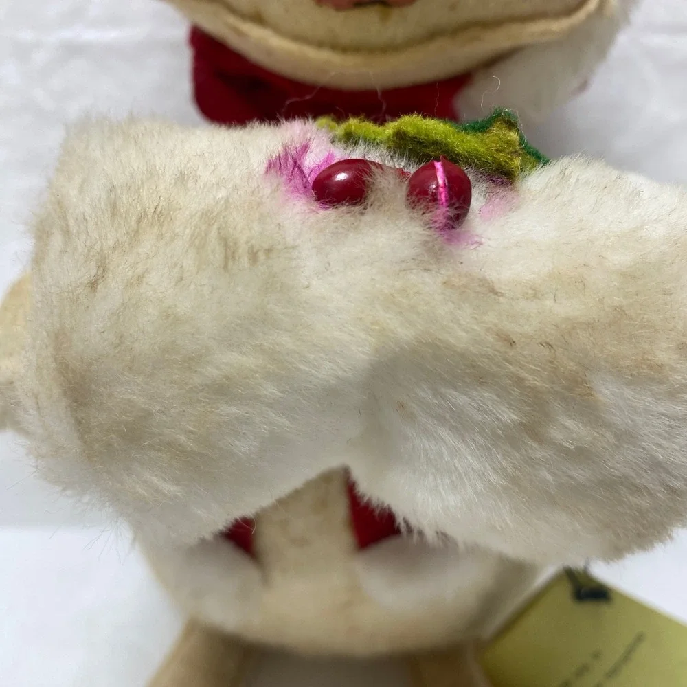Annalee Handmade Felted Wool Bunny Rabbit Folk Art Christmas *Read AS IS‎